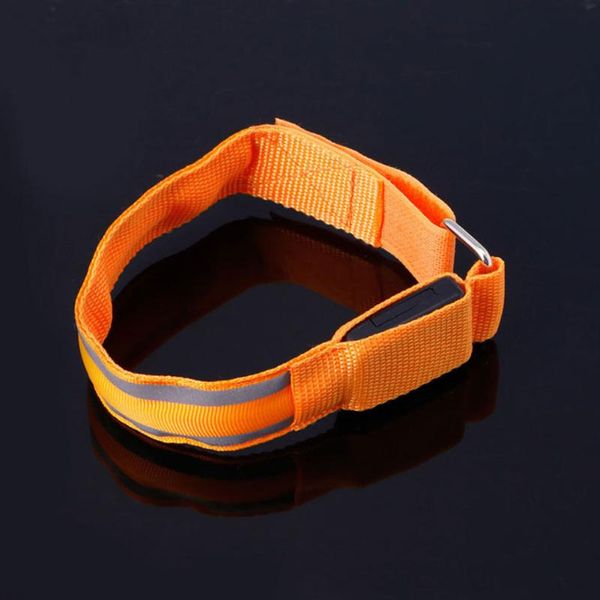 

new arm warmer belt bike led luminous armband led safety sports reflective belt strap snap wrap light up arm band armband