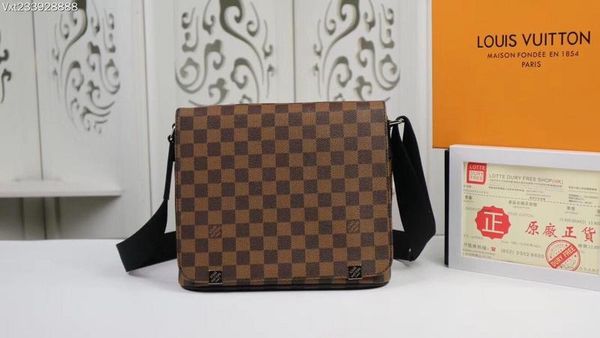 

Сумка мужская 25 x 22 x 8 см роскошный бренд сумка натуральная кожа сумки на ремне сумки для мужчин n42405 N41028 N41028