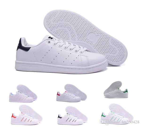 

2018 stan smith spring copper white pink black fashion shoe man casual leather brand woman mens shoes flats sneakers 36-44
