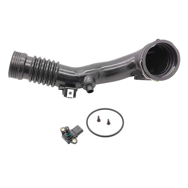 

turbocharger intercooler charge air duct intake hose pipe engine air duct with sensor for 535i 640i 740i x5 x6 n55 3.0l 1371