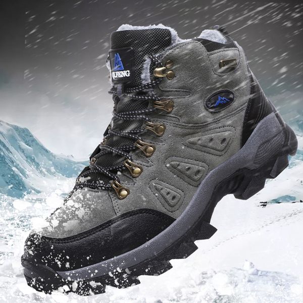 

men hiking shoes waterproof wear resistant non-slip shoes climbing new popular outdoor couple high winter boots