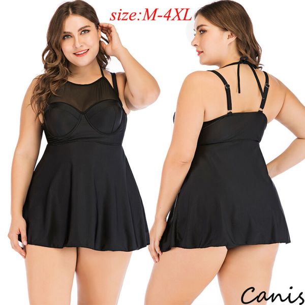 

2019 fashion trend new women swimwear one-pieces summer beach push up slip dress bath swimsuit plus size m-4xl