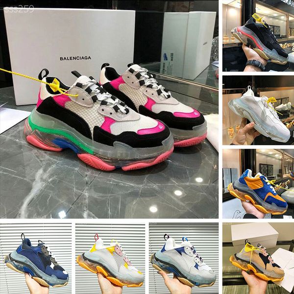 

2019 мульти престижное тройной персонализированный новое прибытие sneaker комбинированные подошвы ботинок женщин людей runner обувь лучшие к