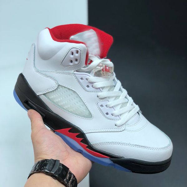 

new arrival j5 5s fire red sneaker shoes 5 men basketball shoes wholesale drop ship