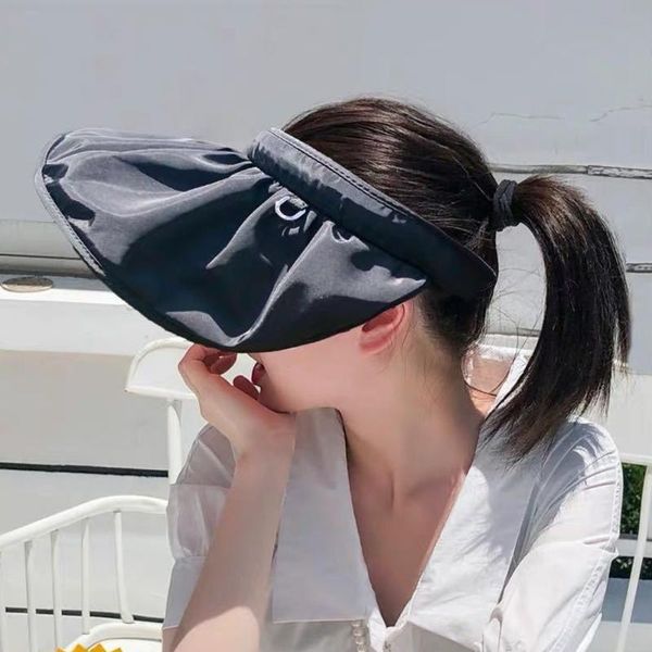 

sun hats for women visors hat fishing fisher beach hat uv protection cap black casual womens summer caps ponytail wide brim