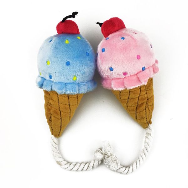 

squeaky sound chew toys for pet dogs cats, ice cream, pack of 2