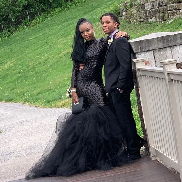 

выпускные черные вечерние платья 2020 vestidos de fiesta de noche, Black