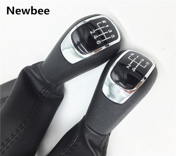 

newbee manual car styling gear shift knob gaiter boot cover case for octavia ii (09-12) / superb ii (08-12) / (09-12