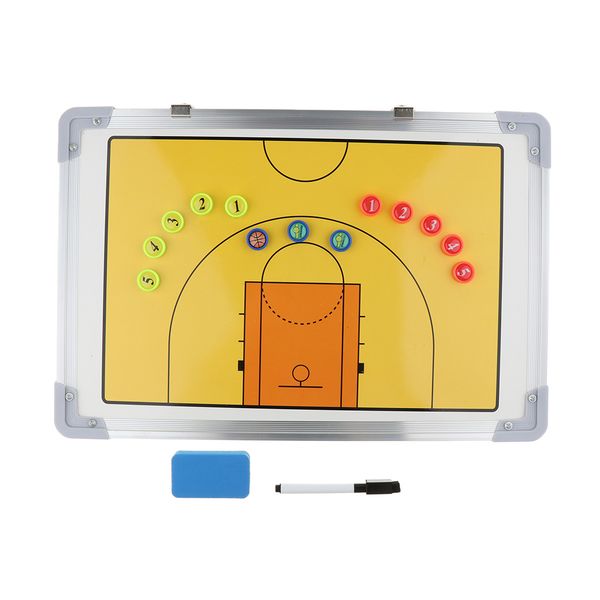 

aluminum alloy basketball coaching board training clipboard with hook