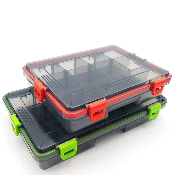 

1pc large capacity 11/13 grid plastic fishing tackle box waterproof portable organization case box for artificial baits lure