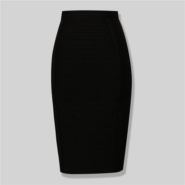 

black red blue orange zipper bodycon rayon bandage skirt day party pencil skirt