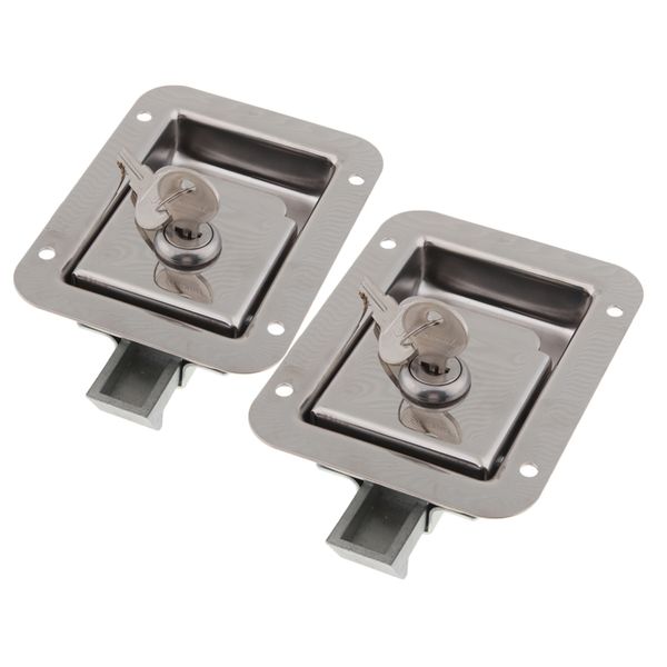 

2 шт поддон запирание автодомов прицеп входной двери с 4 ключами