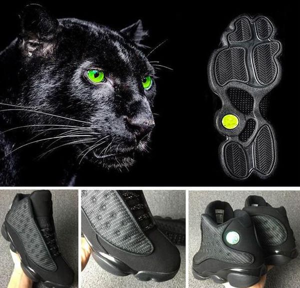 

New 13 Black Cat men basketball shoes He Got Game Chicago bred DMP Melo Class of 2003 Playoffs Pure Money sports sneaker