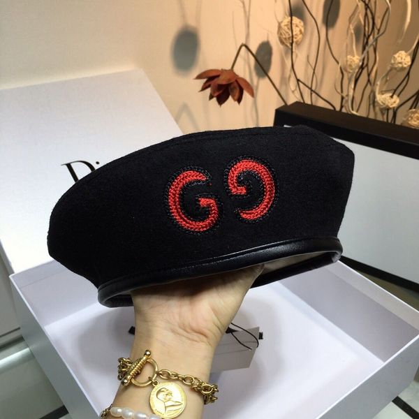 

2019 Новейшие высококачественные модные береты, шляпы, алфавит, дизайн вышивки, бер