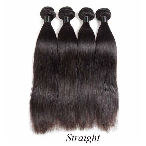 

hair bundles straight virgin hair weave 10-26 inch brazilian peruvian malaysian indian human hair weft straight 50g/pcs dhl ing, Black