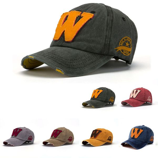 

retro snapback hats summer letter w hockey baseball caps hip hop hats european glamorous leisure street style, Blue;gray