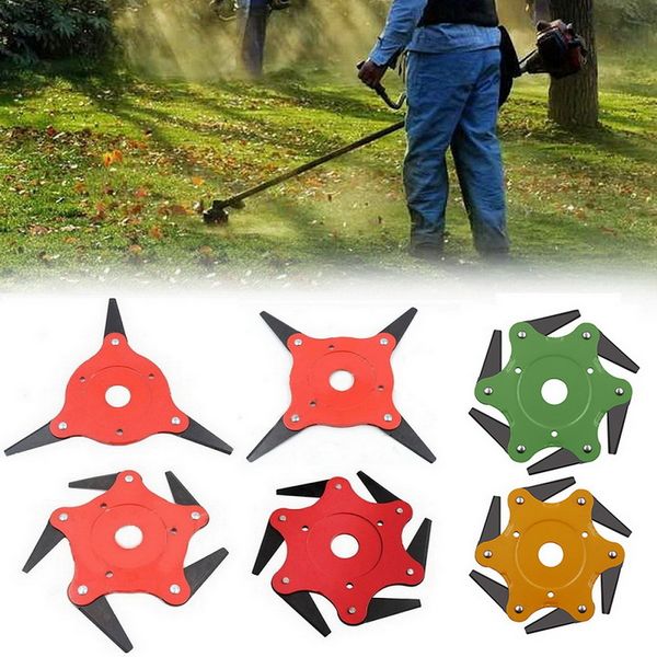 

6 steel blades razors 65mn lawn mower grass trimmer head brushcutter garden grass cutter tools spare parts trimmer garden tools