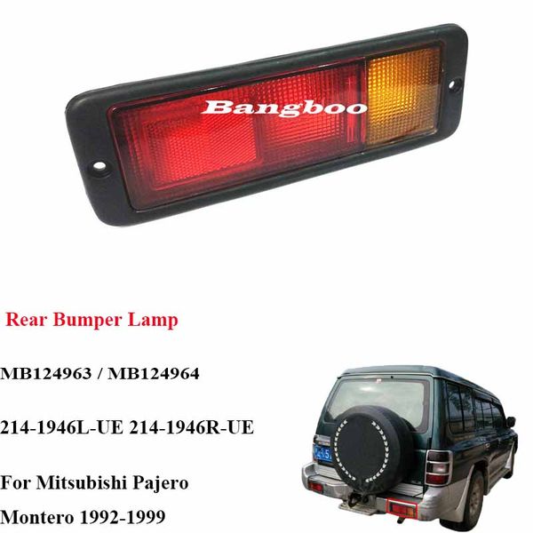 

rear bumper fog lamp reflector mb124963 mb124964 214-1946l-ue 214-1946r-ue fit for mitsubishi pajero montero 1992-1994
