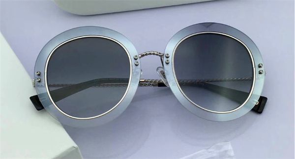 - fashion designer sunglasses 262 retro round light-colored frame high-quality twist braided leg uv400 lens popular_voghion.com