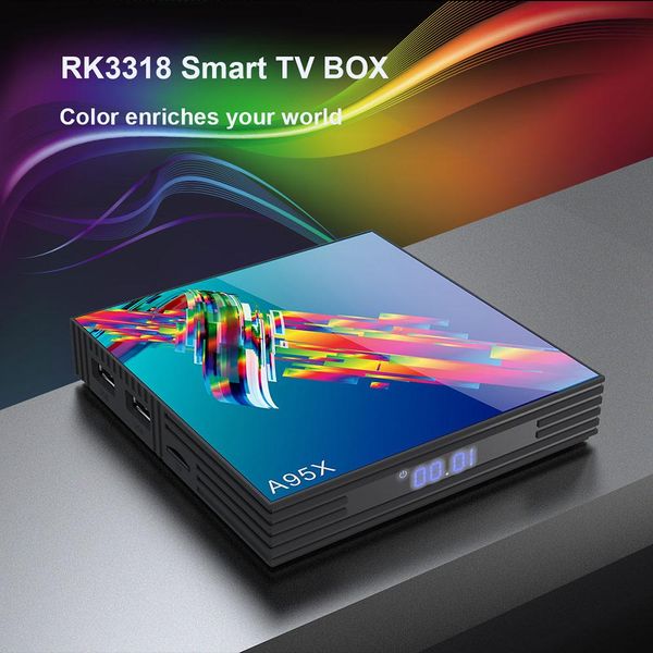 

a95x р3 android-тв коробка 2 гб 16 гб 9.0 от rockchip rk3318 тв коробка поддержка youtube hd и 4к с usb3.0 смарт-tv коробка
