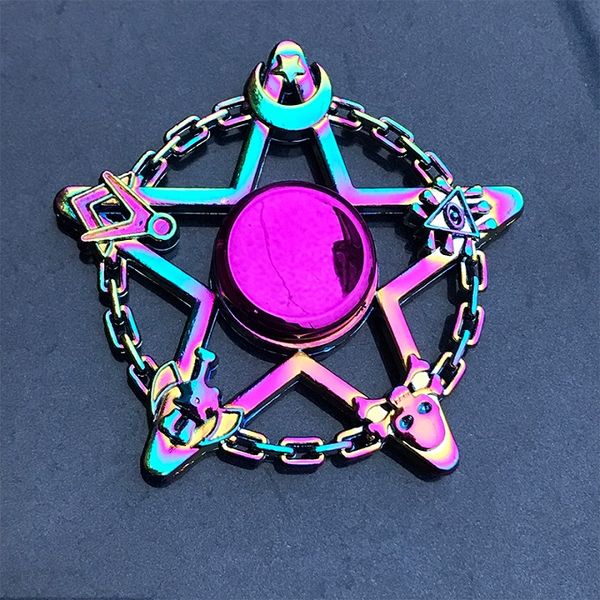 

finger spinner office anxiety relief stress fidget gyro flower / tower / spider metal hand spinner tri spinner model
