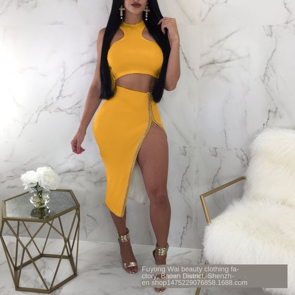 

womens designer two-piece short casual suitq90i, White