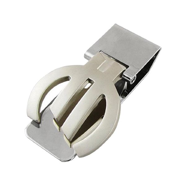 

jhd polished metal folding money cash clip silver money clip, Black