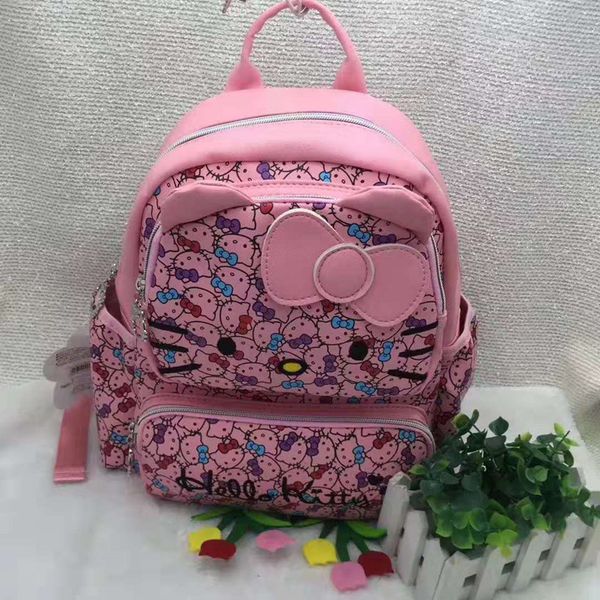 

new women girl hello kitty bags black backpack bag purse school bag yey-3317