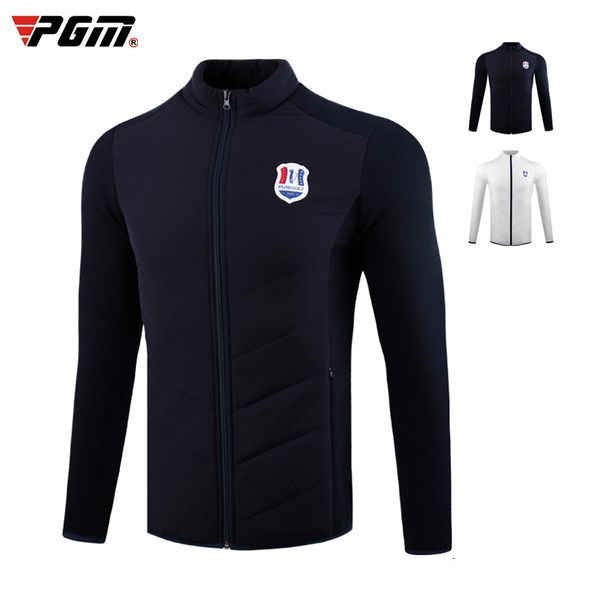 

pgm men winter thicken down jacket keep warm casual coat outdoor comfortable sports training golf jersey d0832, Red;blue