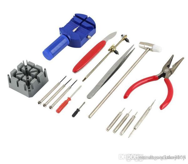 2017 hohe qualität neue universal 16pc / set uhr uhr opener tool kit uhr reparaturwerkzeugzellen pin remove fixed tools watchmaker