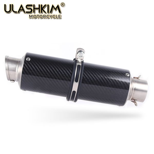 

36~51mm universal scooter dirt bike motorcycle exhaust muffler escape mt-03 sr400 xjr400 yzf-r3 r25 sr500 xsr700 yzf-r6 xsr900