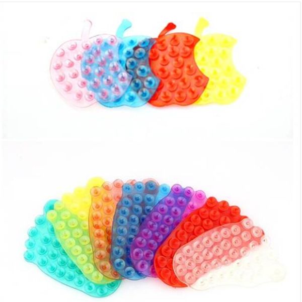 

wholesales space sucker super strong suction plastic bathroom double sided cup holder color random model