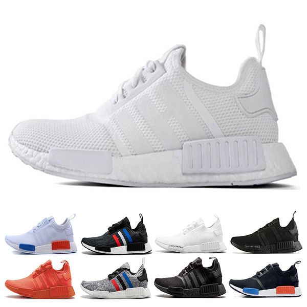 

nmd runner r1 og japan triple black white mesh salmon talc cream olive men women running shoes sneakers nmd runner sports shoes