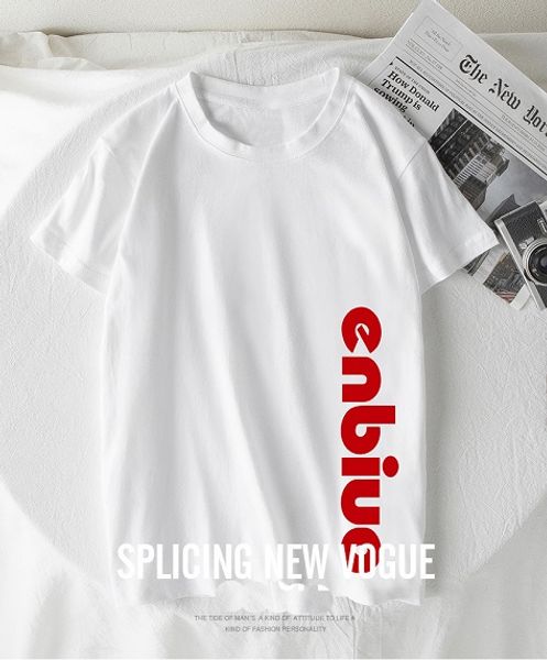 

2020 моды мужской футболка европа и соединенные штаты летом дизайнер дизайн спорт вскользь короткие рукава вокруг шея футболка, White;black
