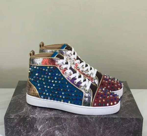 

2020 designer shoes for men women designer red bottom shoes women luxury shoes men loafers casual luxury genuine leather, Black