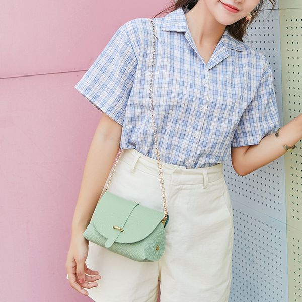 

small bag new simple female bag shoulder messenger chain casual small fresh mobile phone square