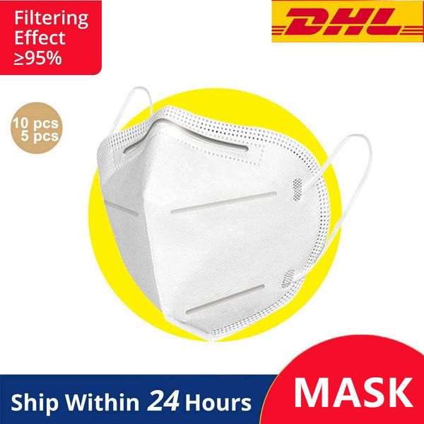 

DHL FedEx Курьерская Mask 5 Mask Filter 99% Одноразовая маска защиты