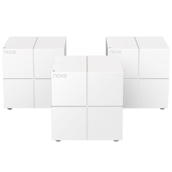 TENDA NOVA MW6 2.4GHz + 5GHz WiFi AC1200 Dual-band Full Gigabit Through-Wall Router 3 pezzi