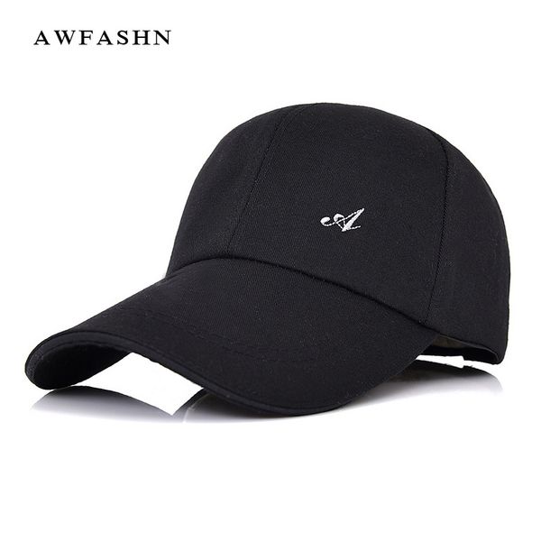 

2020 sports cap mens hat for fish outdoor fashion line baseball cap long visor brim shade snapback sun hat bone gorras, Blue;gray