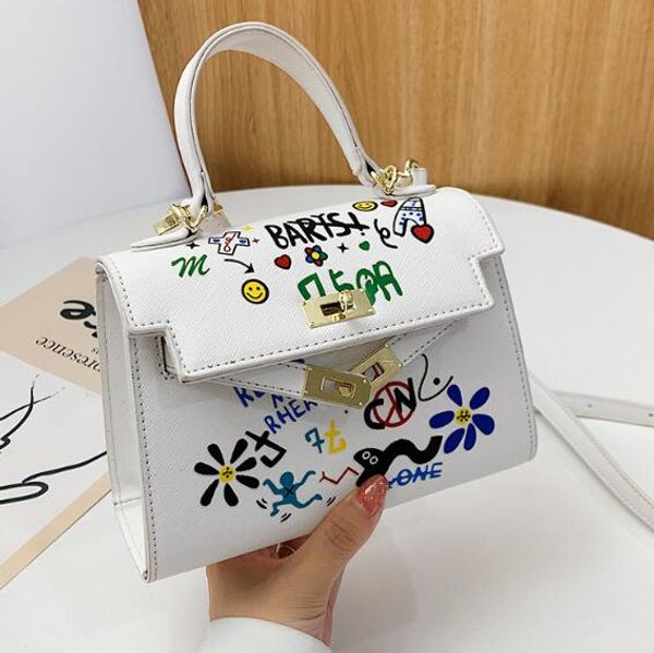 

mini kely handbags lady small crossbody bag fashion women graffiti shoulder bags messenger bag