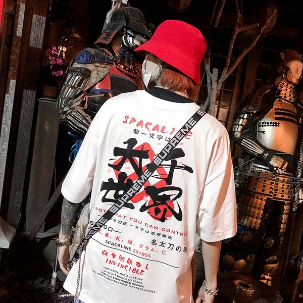 

MarchWind Japanese Harajuku T Shirt Streetwear Men Hip Hop T-Shirt Japan Style Summer 2019 Tshirt Tokyo Letters Tops Short Sleeve Cotton