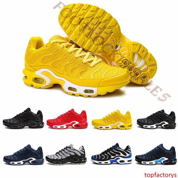 

size 13 new tn plus yellow red black running shoes utility fashion mens sports casual shoes 2019 designer man sneakers trainers 40-47