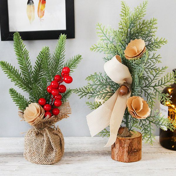 

new mini simulation christmas tree hanging ball window ornament christmas gift wedding home decorations home party
