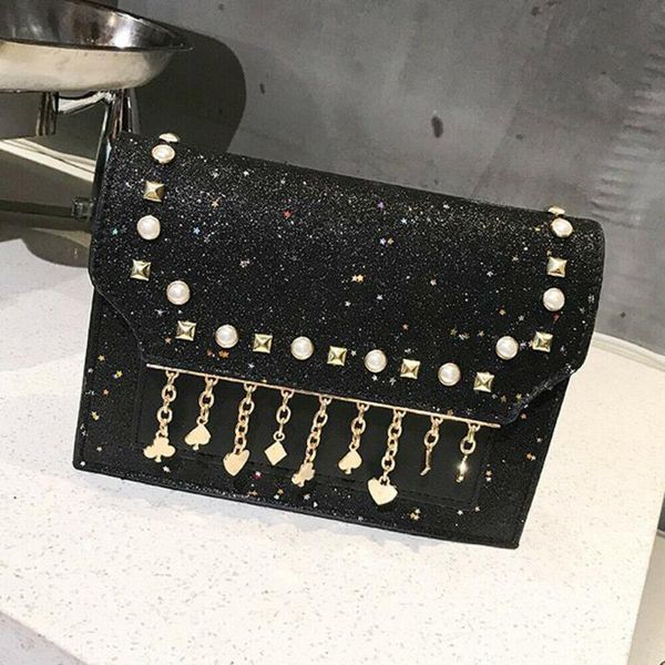 

fashion women's shoulder bag colorful bright pu leather trend handbag chain canta messenger bag