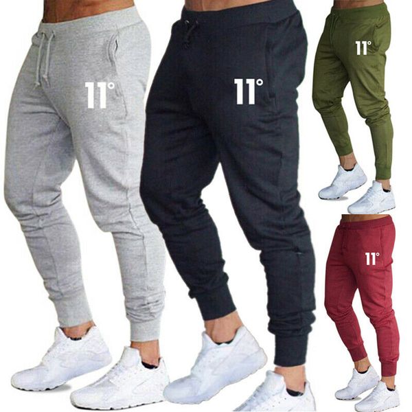 

mens tracksuit sport gym slim fit skinny jogging joggers sweat pants trousers us, Black
