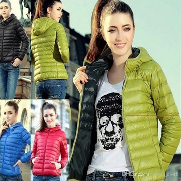 

men women solid zip padded puffer down coat winter jackets windproof hooded overcoat ultralight outerwear home clothing cny810, Black