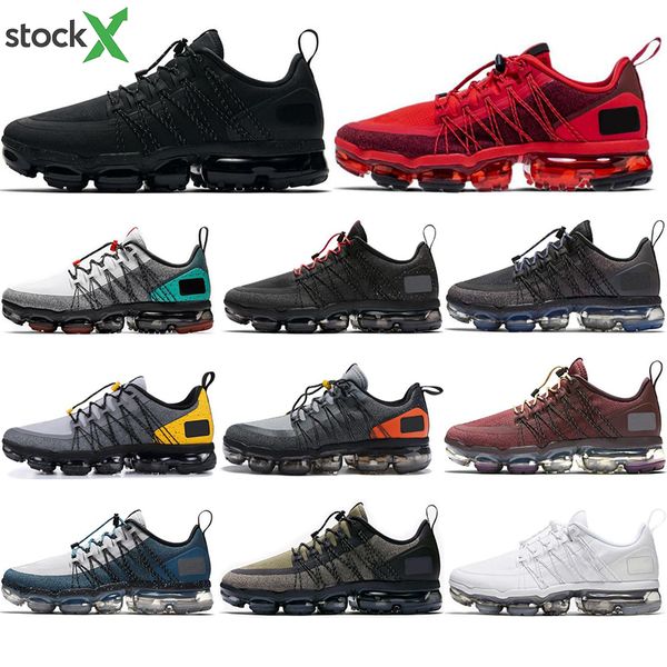 

2020 fashion laser fuchsia utility running shoes men triple white black reflective wolf grey designer mens trainers sports sneakers 40-45