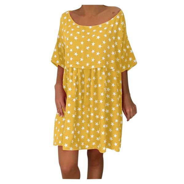 

sagace dress womens summer round neck printed short sleeve loose casual dresses for women bohemian dress beach cover up sundress