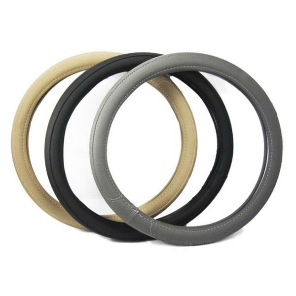 

artificial leather steering wheel cover size m diameter 38cm anti-slip cover four season