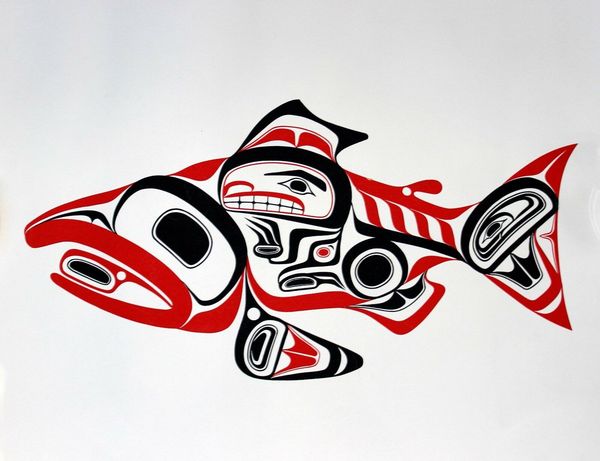 

билл рид-младший хайда лосося 1974 редкая ручная роспись домашнего декора hd печать картина маслом на холсте стены искусства холст картины 2